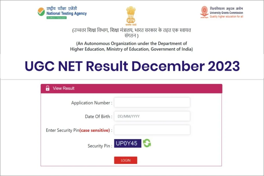 UGC NET RESULT 2024